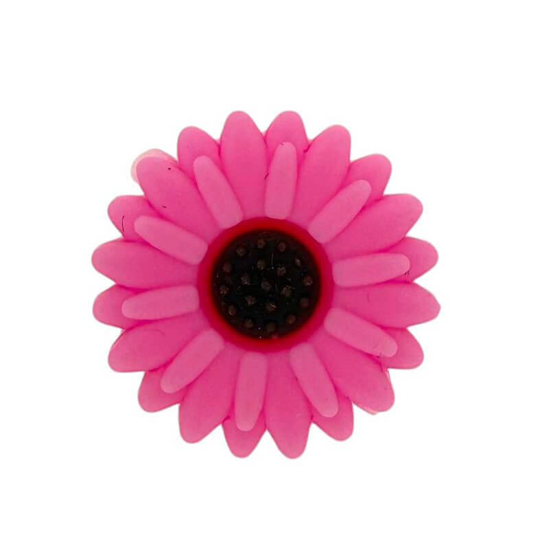 20Pcs Silicone Focal Beads Daisy Sunflower Front Facing Design 35