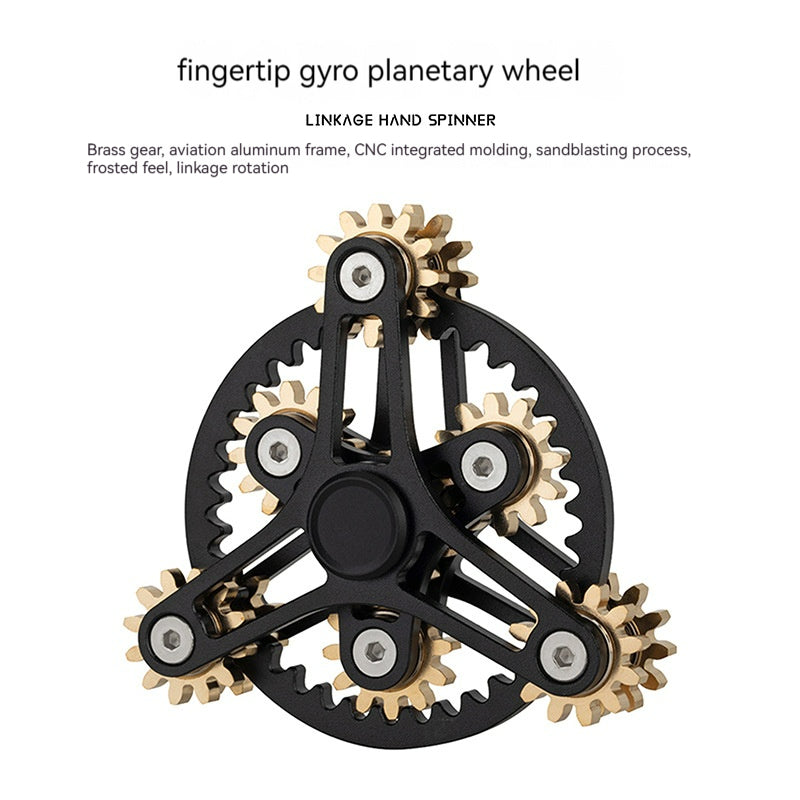 Metal Gear Fidget Spinner Linkage Rotation Hand Spinner Gyroscope 4