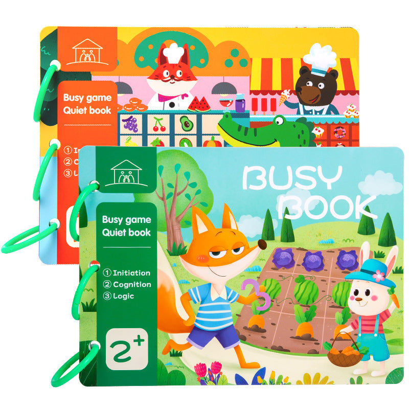Educational Montessori Toys Quiet Sticker Activity Book for Kids
