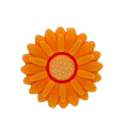 20Pcs Silicone Focal Beads Daisy Sunflower Front Facing Design 22