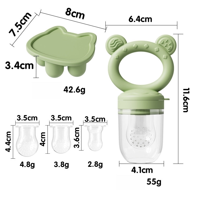 Silicone Baby Fruit and Vegetable Teething Toy 11.5cm 4