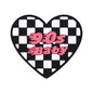 20pcs Silicone Focal Beads Pink Theme Heart Bow Checkered Designs 13