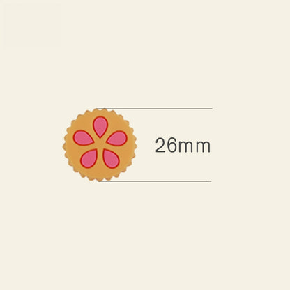 Silicone Focal Beads Petal Round Cookie Cutout Center 2