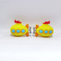 20Pcs Silicone 3D Focal Beads Yellow Submarine With Propeller Detail