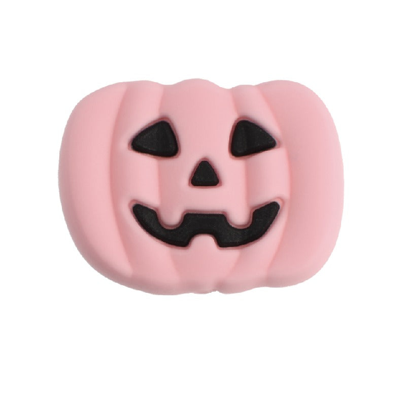 10pcs Silicone Focal Beads Halloween Ghost Bat Skull Pumpkin Designs 32