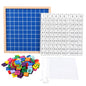 Wooden Montessori Toys 1-100 Continuous Number Board Educational