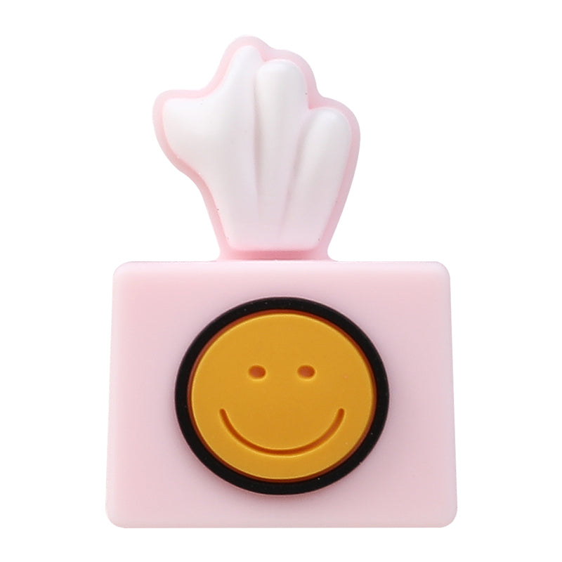 Silicone 3D Focal Beads Tissue Poop With White Tissue and Pink Paper 13