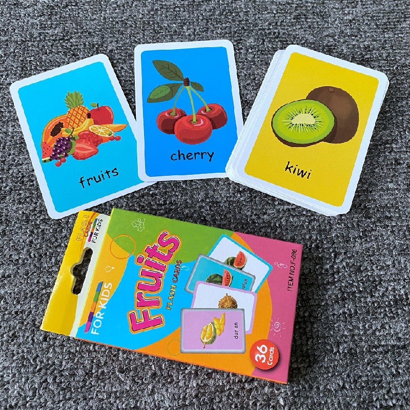 Educational Paper Flash Cards Infant Early Learning Toy 7