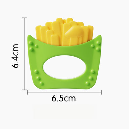 Silicone Fries Cartoon Snacks Baby Teething Toy for Infant 6