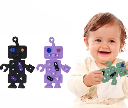 Robot Silicone Teething Toy Baby Teether for Infants