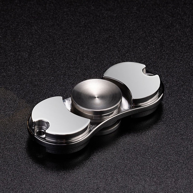 Metal Spaceship Fidget Spinner Stainless Steel and Brass with R188 Bearing 3