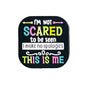 20pcs Silicone Focal Beads I’m Not Scared to Be Seen Text Design