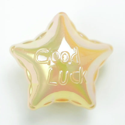 50pcs 25x16mm UV Finish Jelly Five-Pointed Star Acrylic Beads 10