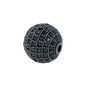 5pcs 12mm Zirconia Paved Round Brass Round Beads 13