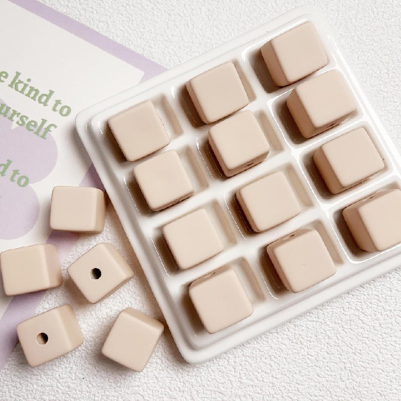 10pcs 16mm Cube Acrylic Beads DIY Bracelet Making 13