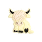 Silicone Focal Beads Highland Cow Catter Sitting Pose 8