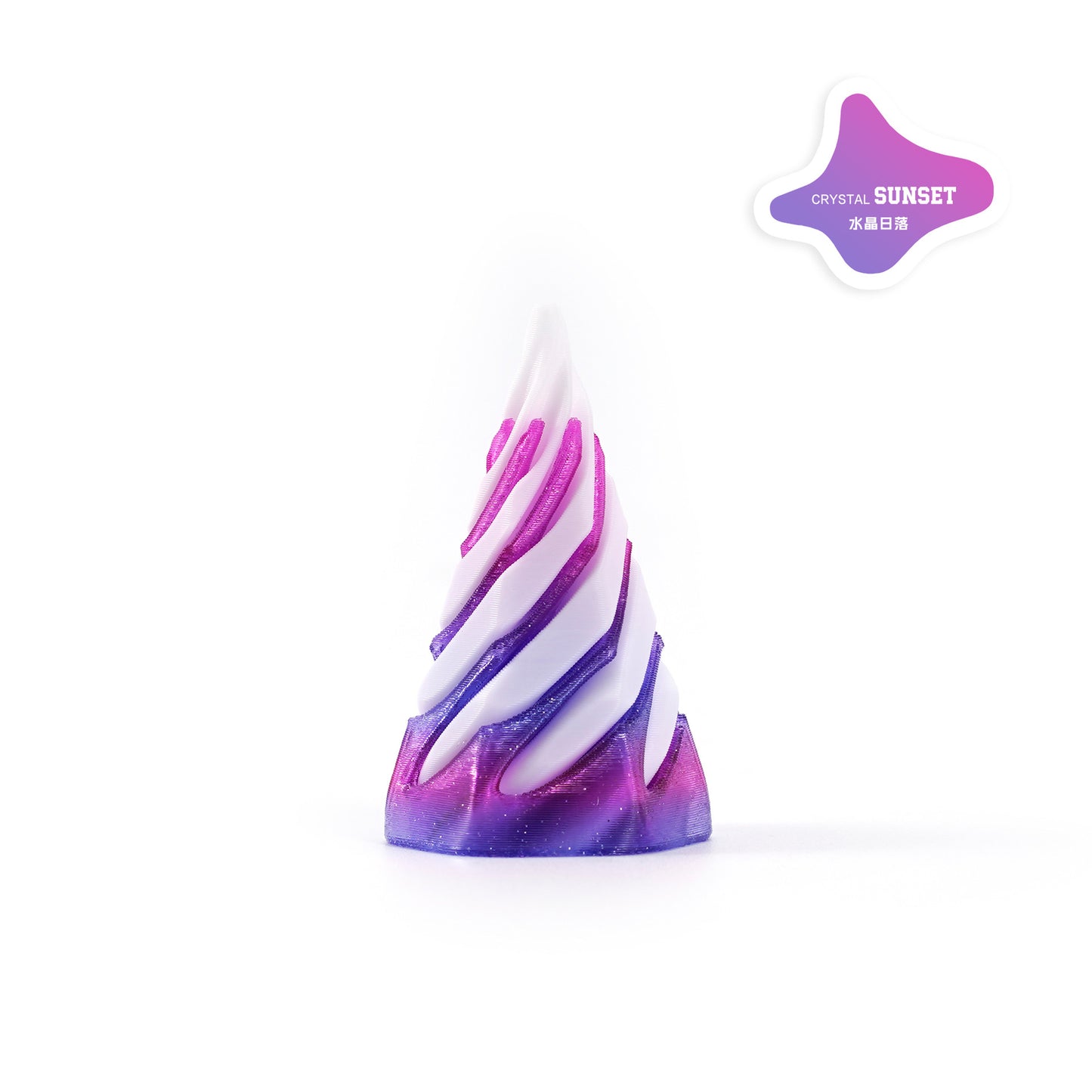 3D Printed Fidget Toy Flexible Spiral Cones 5cm