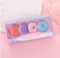 Candy Dessert Lollipop Eraser Set 4 Pack for Kids and Students 8