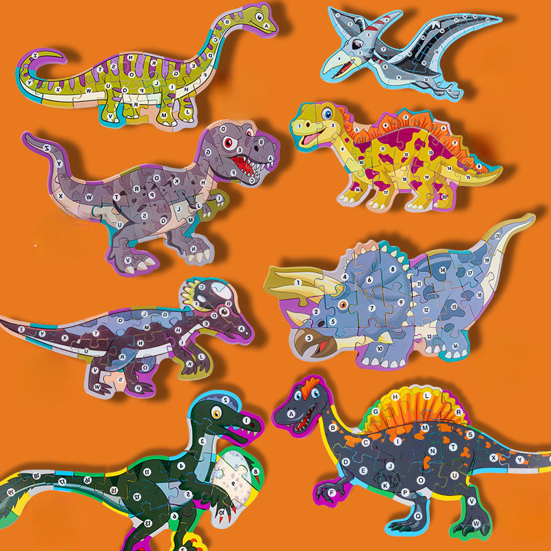 Wooden Dinosaur 3D Puzzle Educational Toy for Kids 5