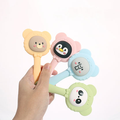 Silicone Baby Teether Toy Hand Bell Shape 2 Pack 4