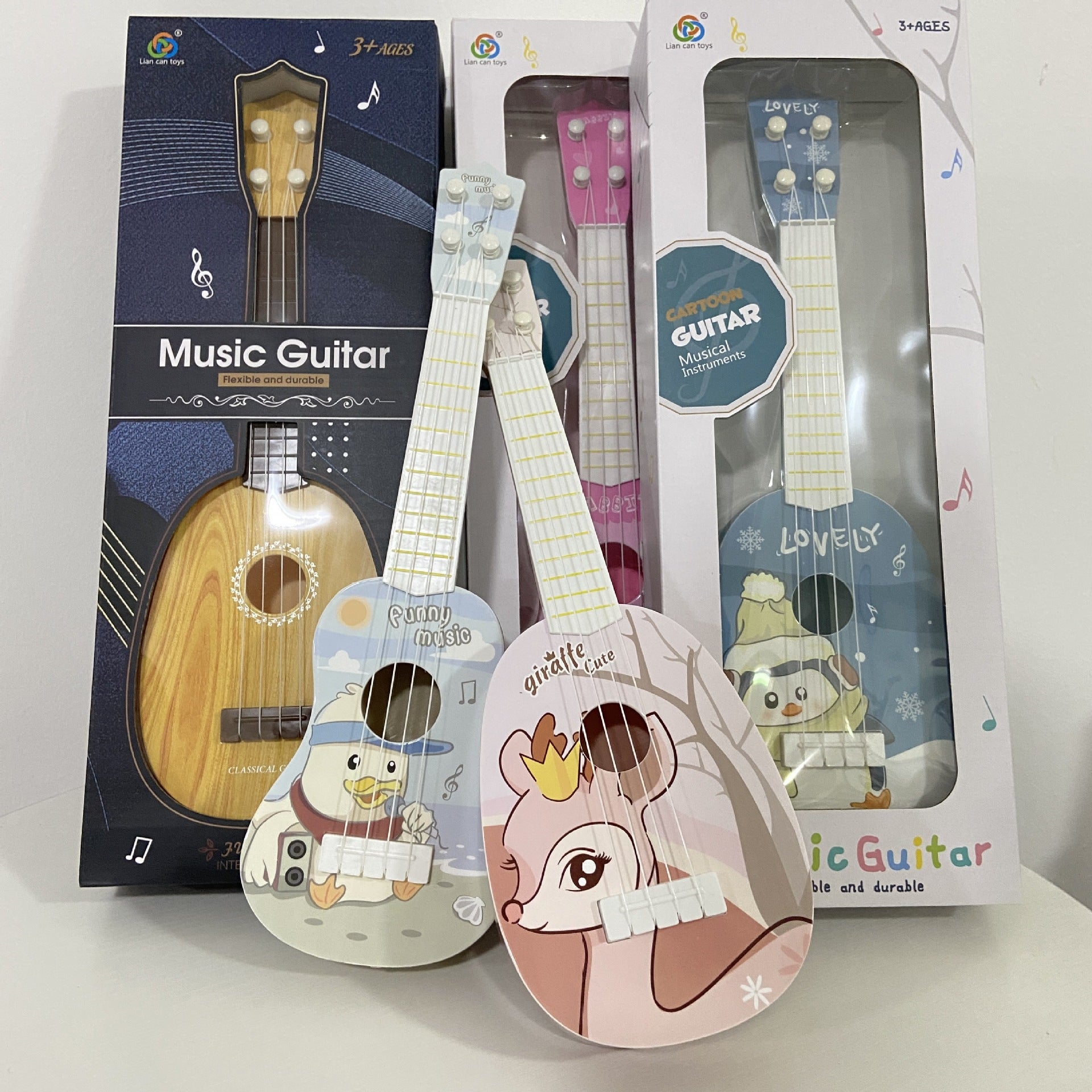 Plastic Kids Toy Ukulele Small Guitar Musical Instrument 3