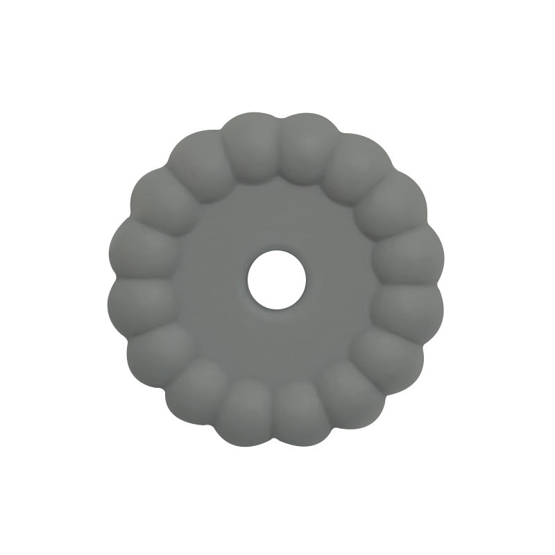 50pcs 12mm 15mm Solid Color Silicone Disc Spacer Beads DIY Craft Supplies 8