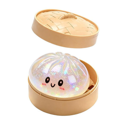 Squishy Steamed Stuffed Bun Soft Silicone Sensory Toy 8.5 × 6cm 5