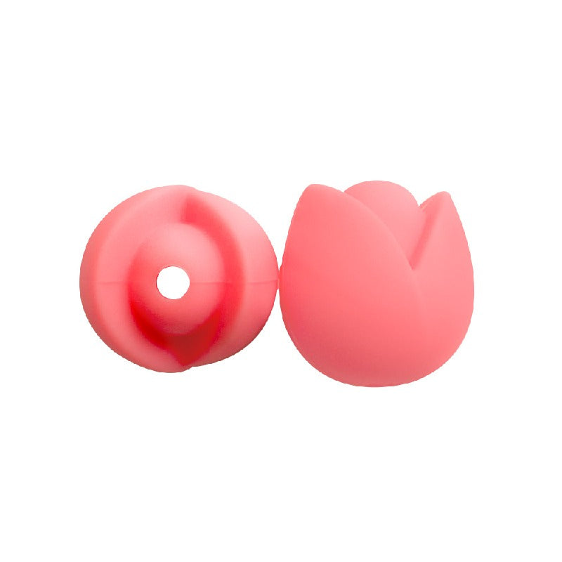 10pcs Silicone Focal Beads Lotus Diy Necklace Ornament 7