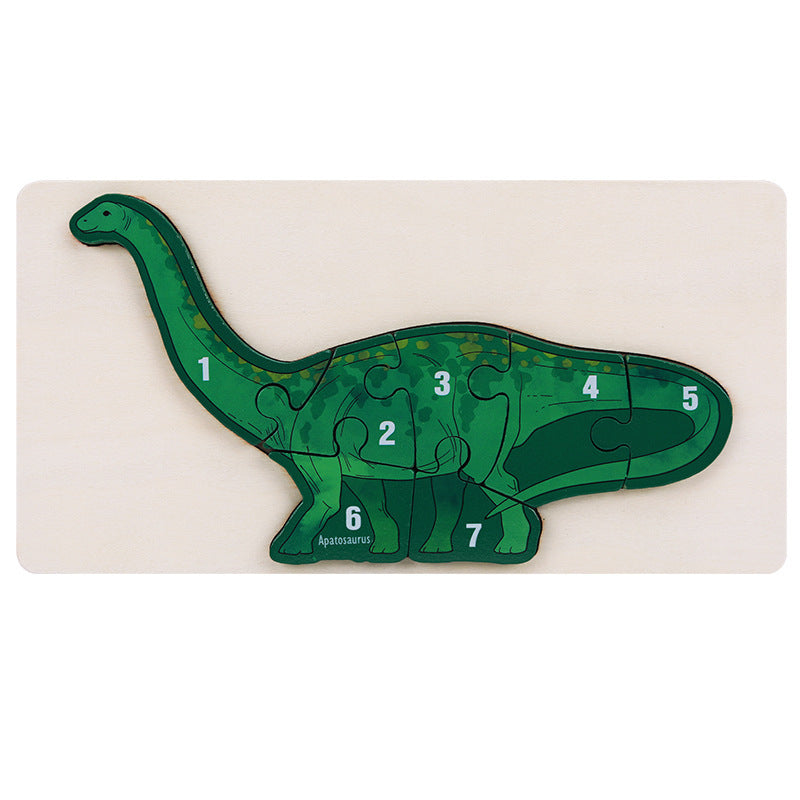 Wooden Dinosaur 3D Puzzle Educational Toy for Kids 8