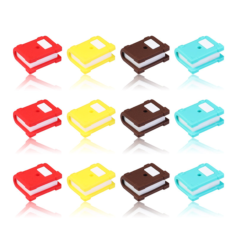 20Pcs Silicone 3D Focal Beads Color Book With Cover Design 7