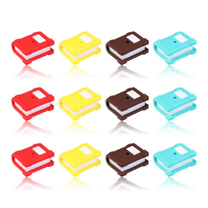 20Pcs Silicone 3D Focal Beads Color Book With Cover Design 7