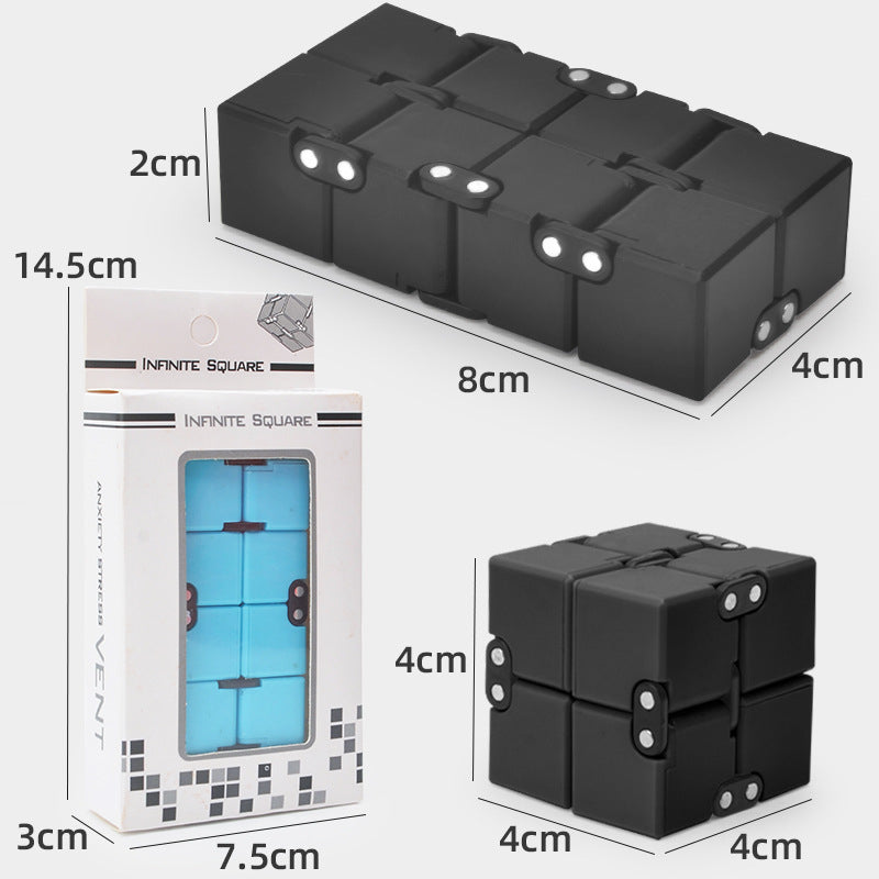 Plastic Infinity Cube Fidget Toy for Kids and Adults 8x4x2cm 3