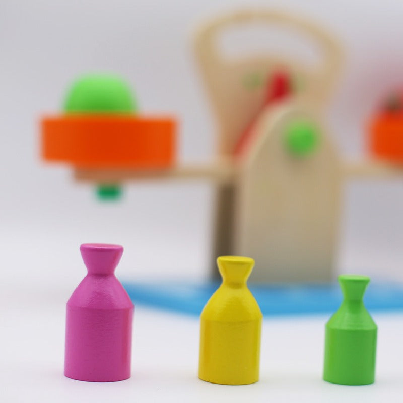 Wooden Balance Weights Montessori Toys Educational Toy 4
