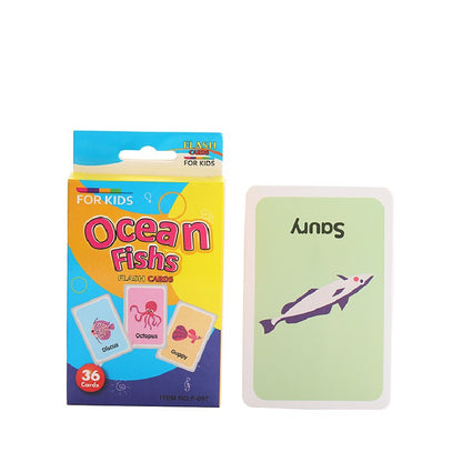 Educational Flash Cards Animal Transport Fun Paper Learning Toy 16