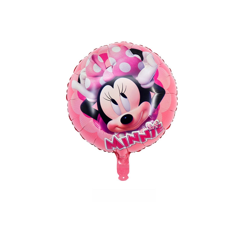 Mickey Minnie Cartoon Foil Balloon Set Birthday Party Decoration 8