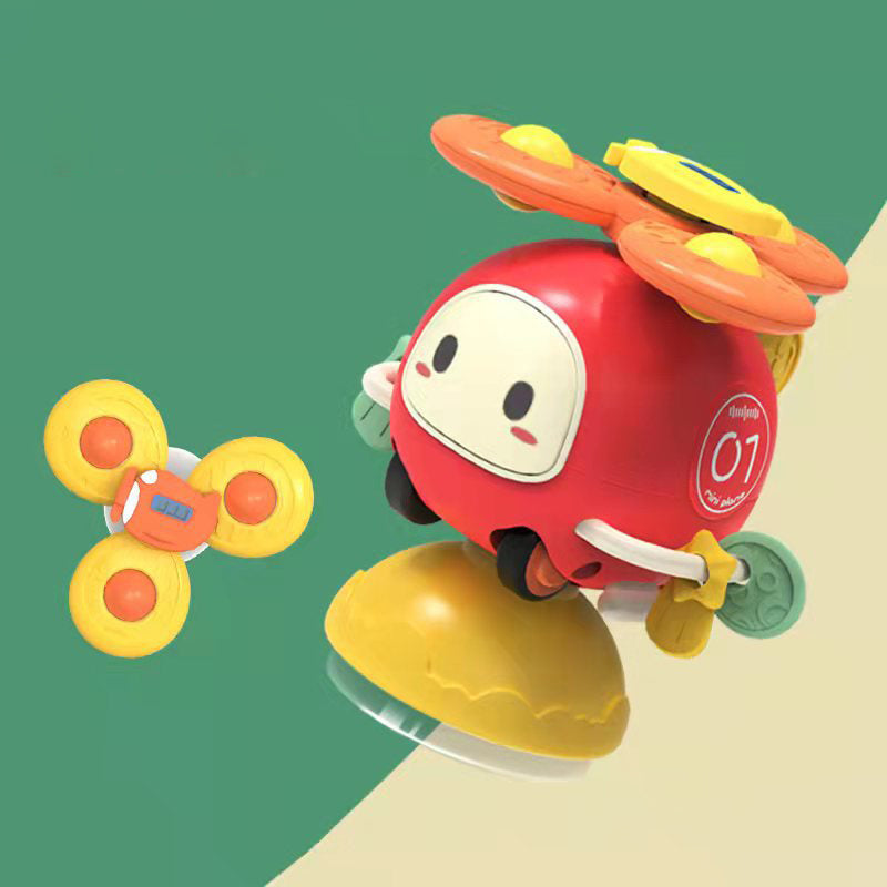 Helicopter Suction Cup Spinner Bath Toy for Toddlers 3