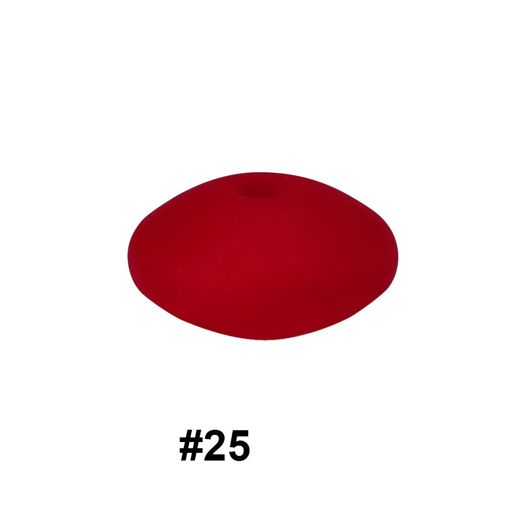 20pcs Christmas Silicone Beads Solid Color Assorted Sizes and Shapes 8