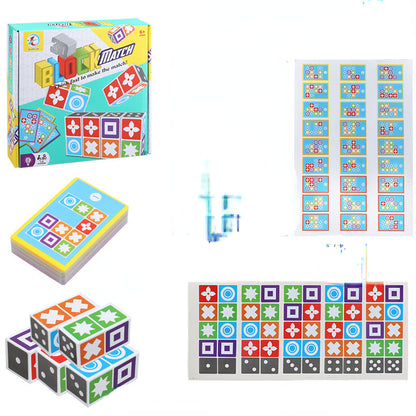 3D Puzzle Educational Toy Plastic Matching Board Game for Kids 5