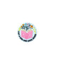 20pcs Silicone Focal Beads Book Reading Open Book with Flowers