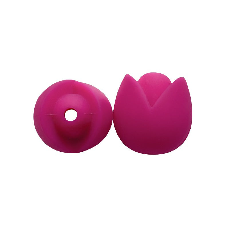 10pcs Silicone Focal Beads Lotus Diy Necklace Ornament 8