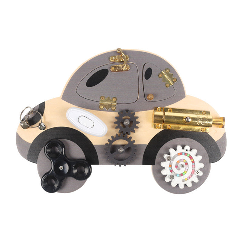 Wooden Car Unlocking Montessori Toys for Toddlers 32cm