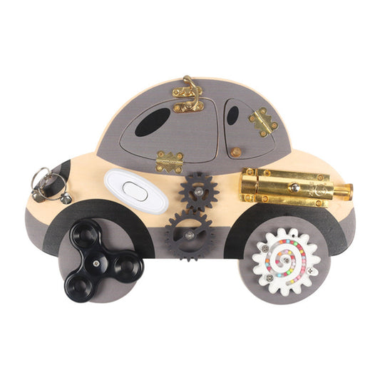 Wooden Car Unlocking Montessori Toys for Toddlers 32cm