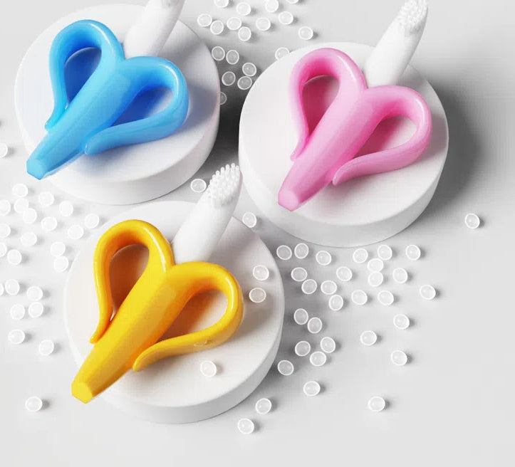 Silicone Banana Shape Teething Toy with Suction Cup for Baby 4