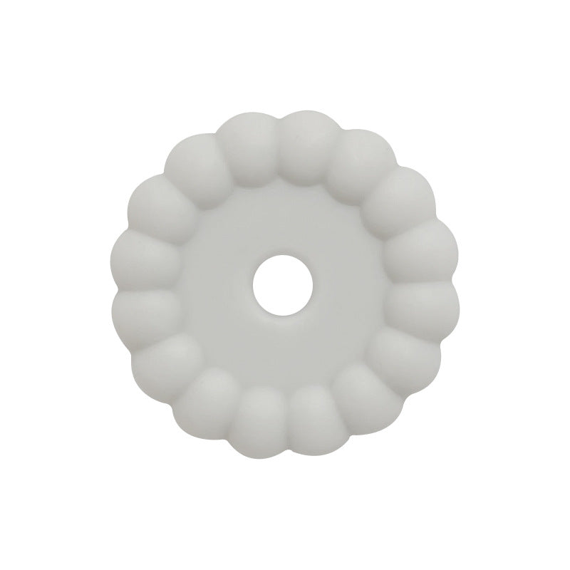 50pcs 12mm 15mm Solid Color Silicone Disc Spacer Beads DIY Craft Supplies 7