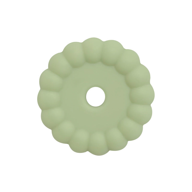 50pcs 12mm 15mm Solid Color Silicone Disc Spacer Beads DIY Craft Supplies 21