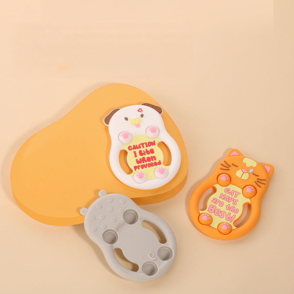Animal Shape Silicone Baby Teething Toys Set of 3
