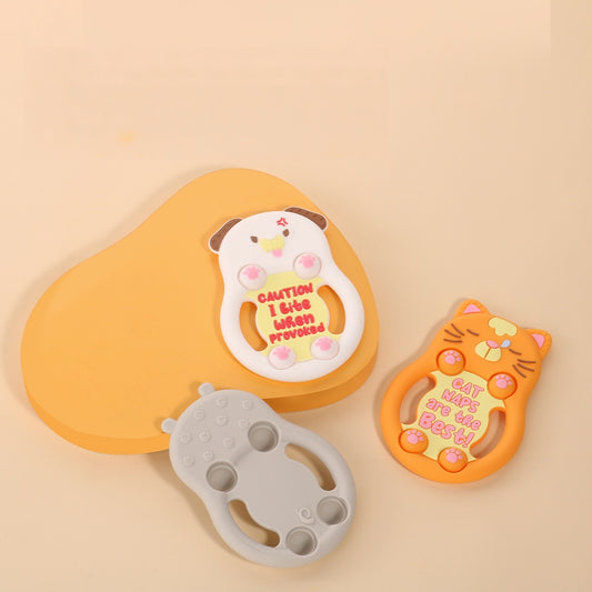 Animal Shape Silicone Baby Teething Toys Set of 3