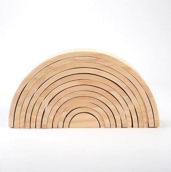 Wooden Rainbow Stacking Blocks Building Blocks Educational Toy 12pcs 4