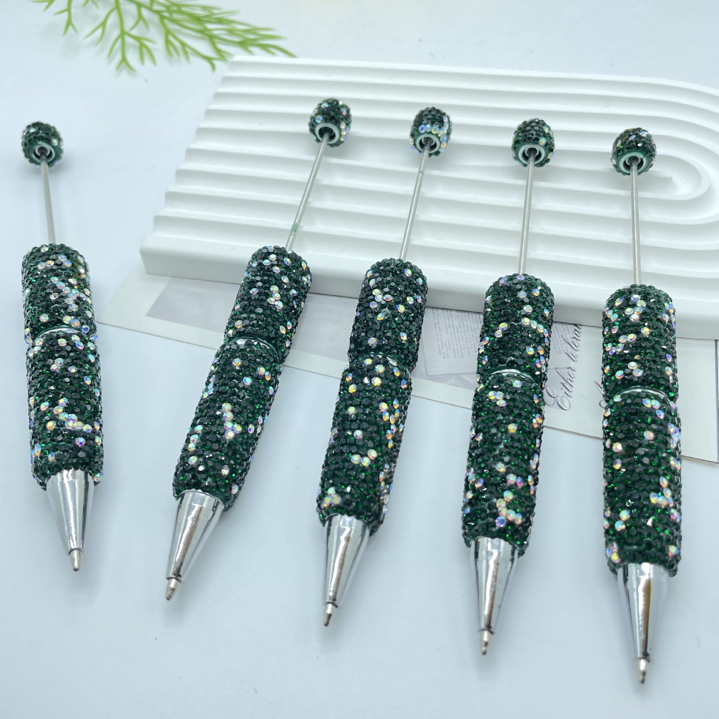 Full Rhinestone Beadable Ballpoint Pens DIY Craft Supplies 9