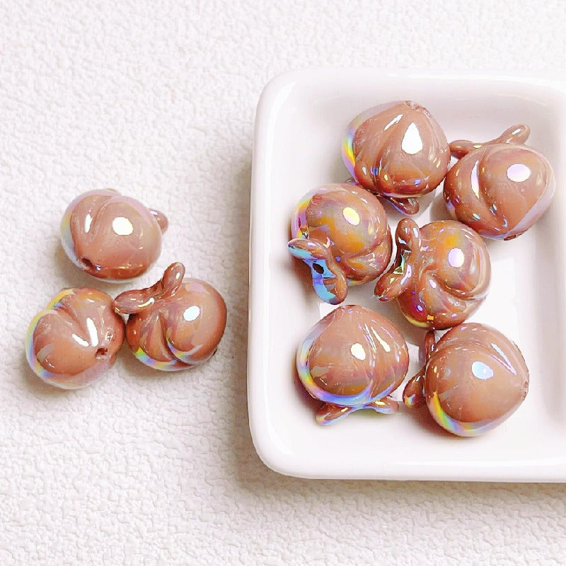 10pcs 16mm Peach Acrylic Beads Jewelry Making Craft Supplies 14
